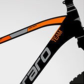 Carraro Daytona 730 - 27.5'' Jant - 30 Vites H.Disk Dağ Bisikleti 40 Cm - Mat Siyah/Gümüş/Turuncu