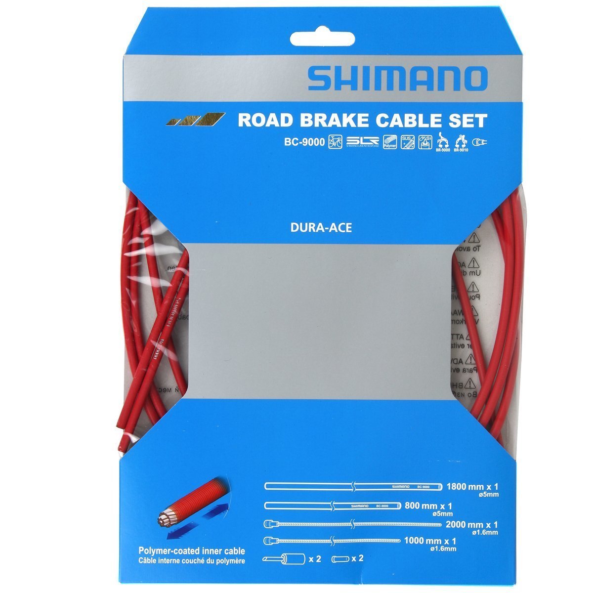 Shimano Fren Kablo Set Dura-Ace BC-9000 Polymer Kaplama Kırmız