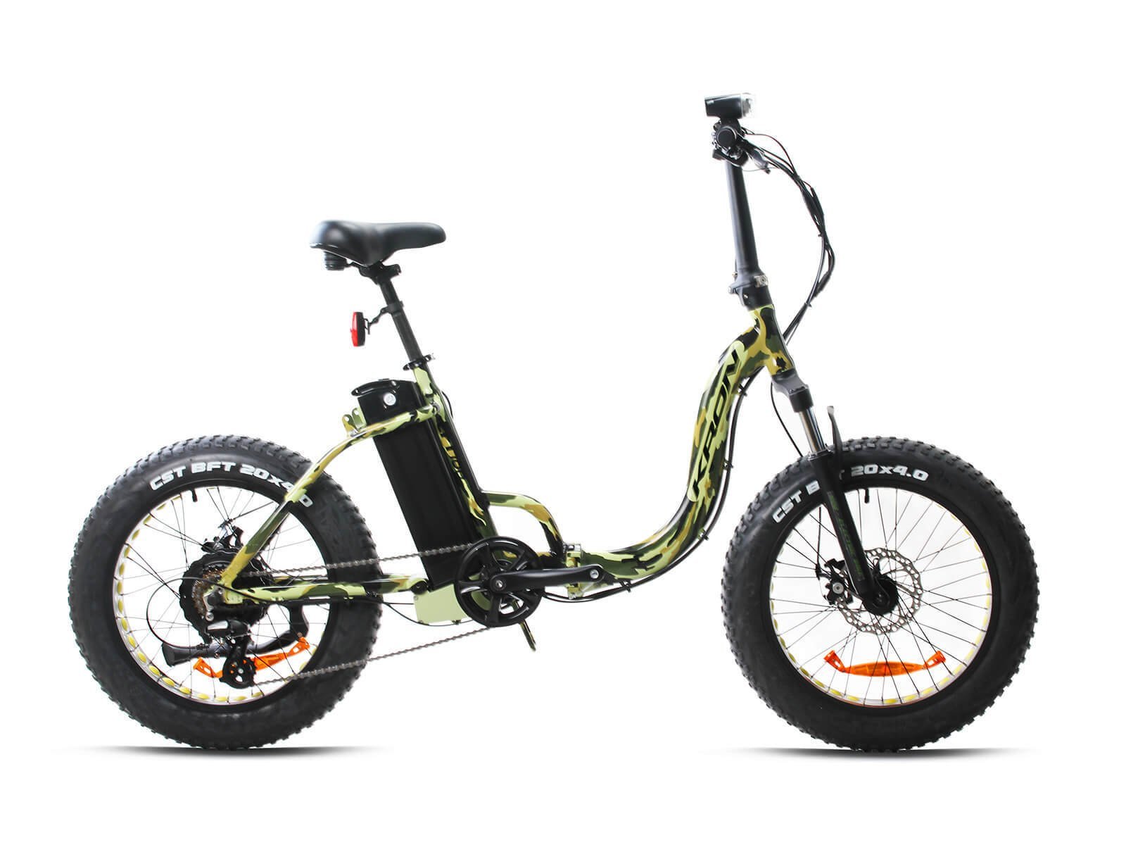 Kron Eft 100 - 20'' Katlanır ELektrikli Bisiklet - M.Disk Kamuflaj