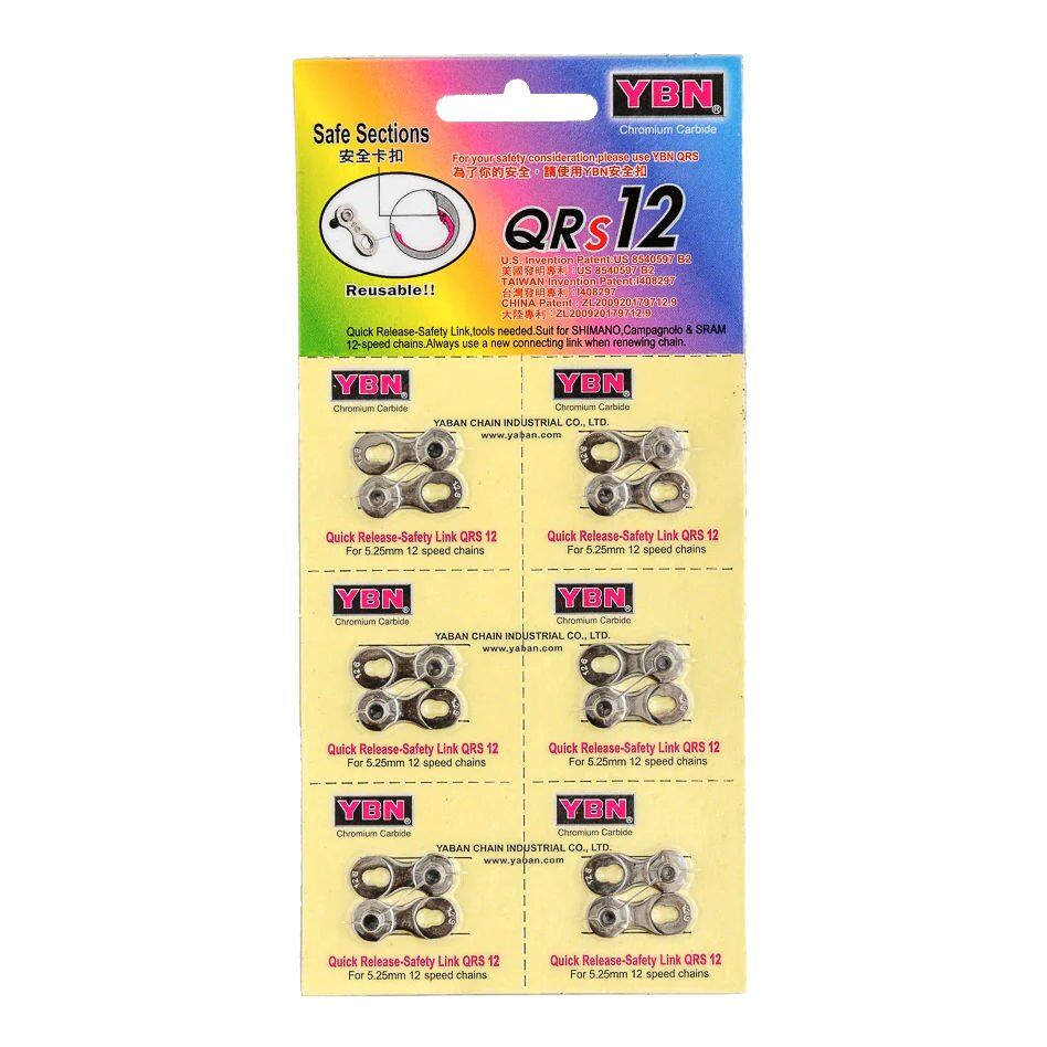 YBN QR Safety Links blocco catena a 12 velocità Catena - Accessori