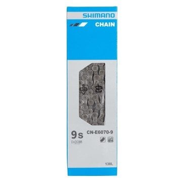 Shimano CN-E6070-9 Zincir 9 Vites 138 Bakla - Ampul tipi bağlantı pimli  (E-Bike/ Ön Tek)