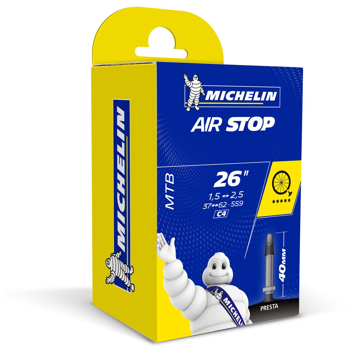 Michelin İç Lastik AirStop 26x1,5-2,5 Presta 40mm C4 196g