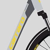28'' Carraro EComfort 2.1 Unisex Elektrikli Şehir Bisikleti Mat Storm Gri-Antrasit - 52 Cm