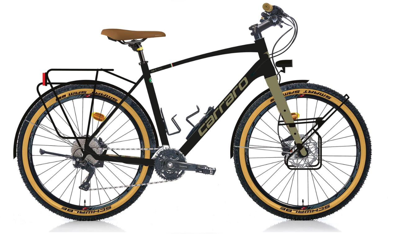 CARRARO CR-T TRAIL 27,5'' 30-V HD MAT SİYAH - YEŞİL - KAMUFLAJ - 44 Cm