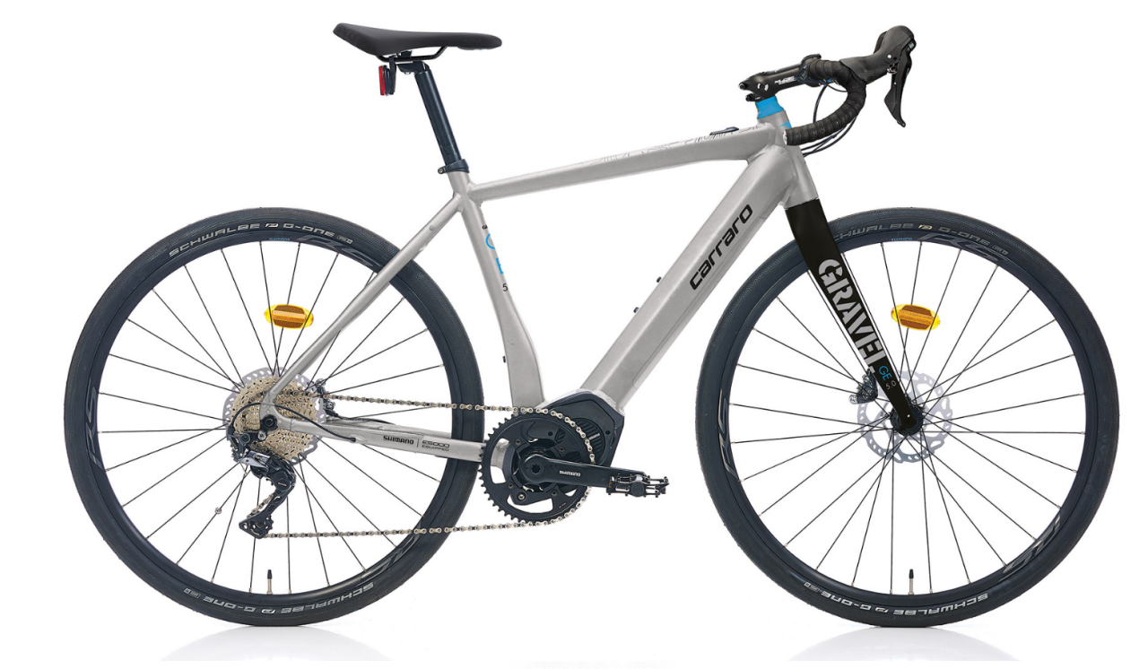 CARRARO GRAVEL GE 5.0 28'' 11-V HD MAT GÜMÜŞ - SİYAH - MAVİ - 52 Cm