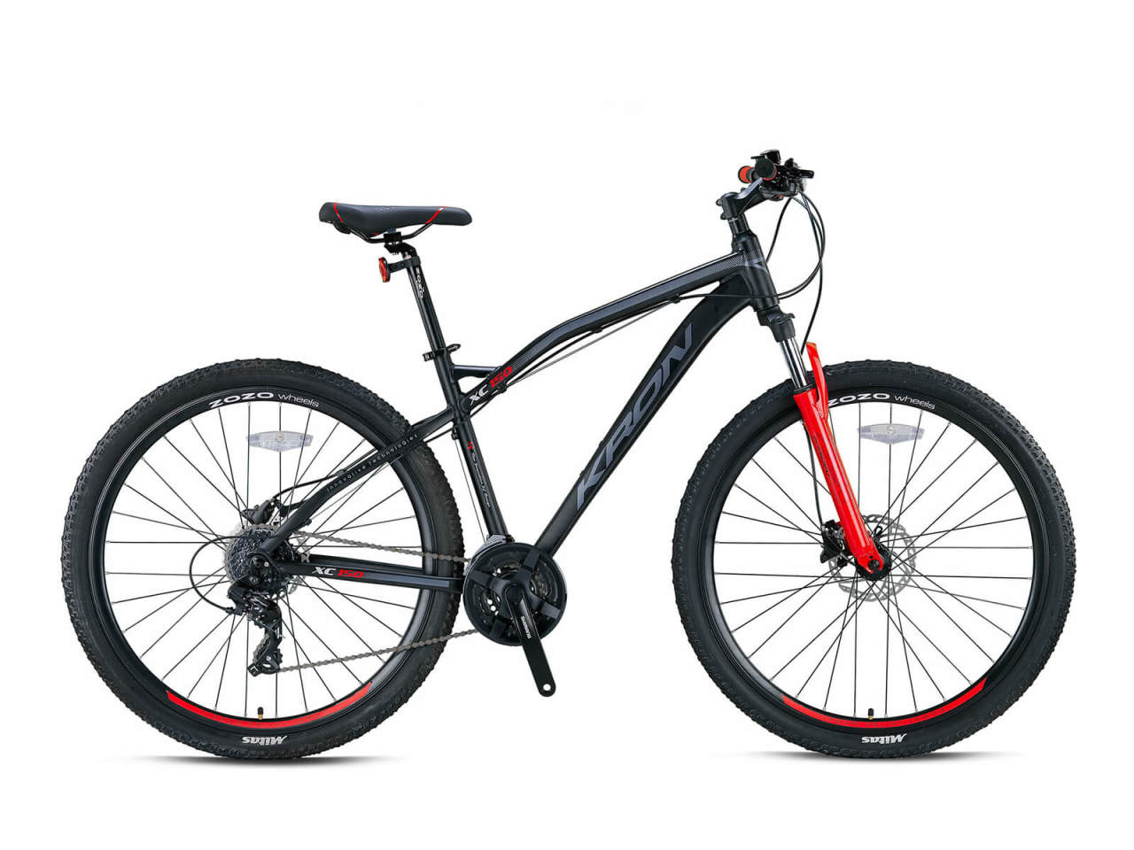 Kron XC 150 29 Jant MTB 18' 24 Vites H.DISC SİYAH-KIRMIZI-FÜME