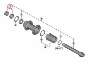 Shimano Kilit Somunu - Lock Nut L.H. FH-M8110