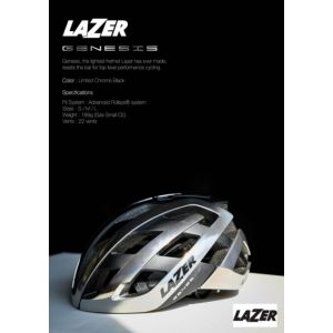 Lazer Kask Genesis CE Chrome Siyah Large
