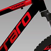Carraro Force 950 29'' 24-V HD Mat Siyah / Kırmızı - 48 Cm