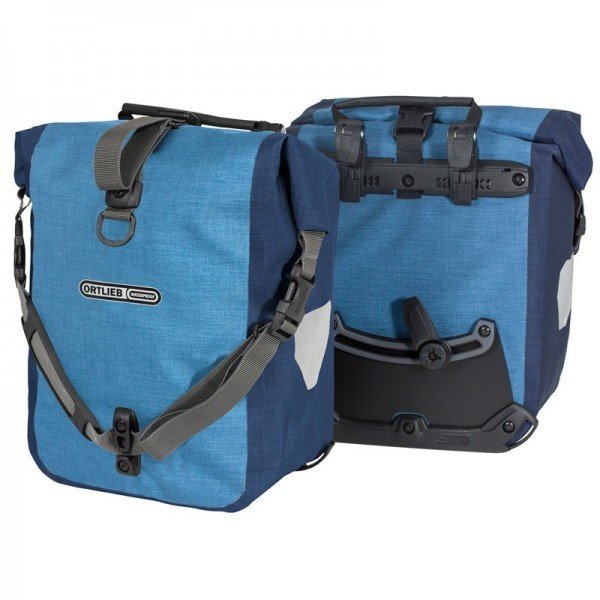 Ortlieb F6203 - Sport-Roller Plus Ön Bisiklet Çantası 25L Kot Çelik Mavi