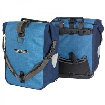 Ortlieb F6203 - Sport-Roller Plus Ön Bisiklet Çantası 25L Kot Çelik Mavi