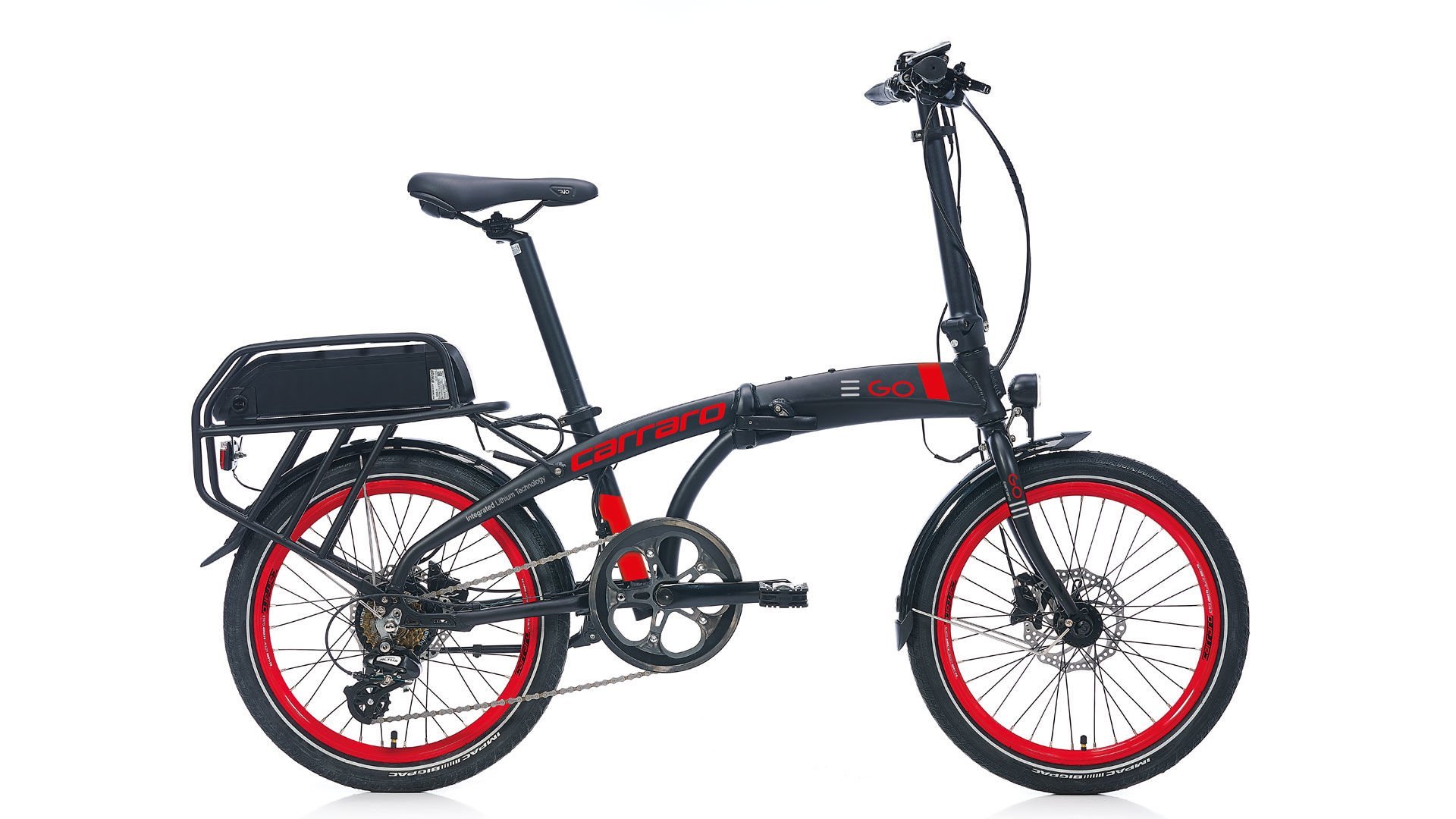 Carraro eGO 2.1 20'' - 8 Vites Hidrolik Disk Fren Elektrikli Katlanır Bisiklet