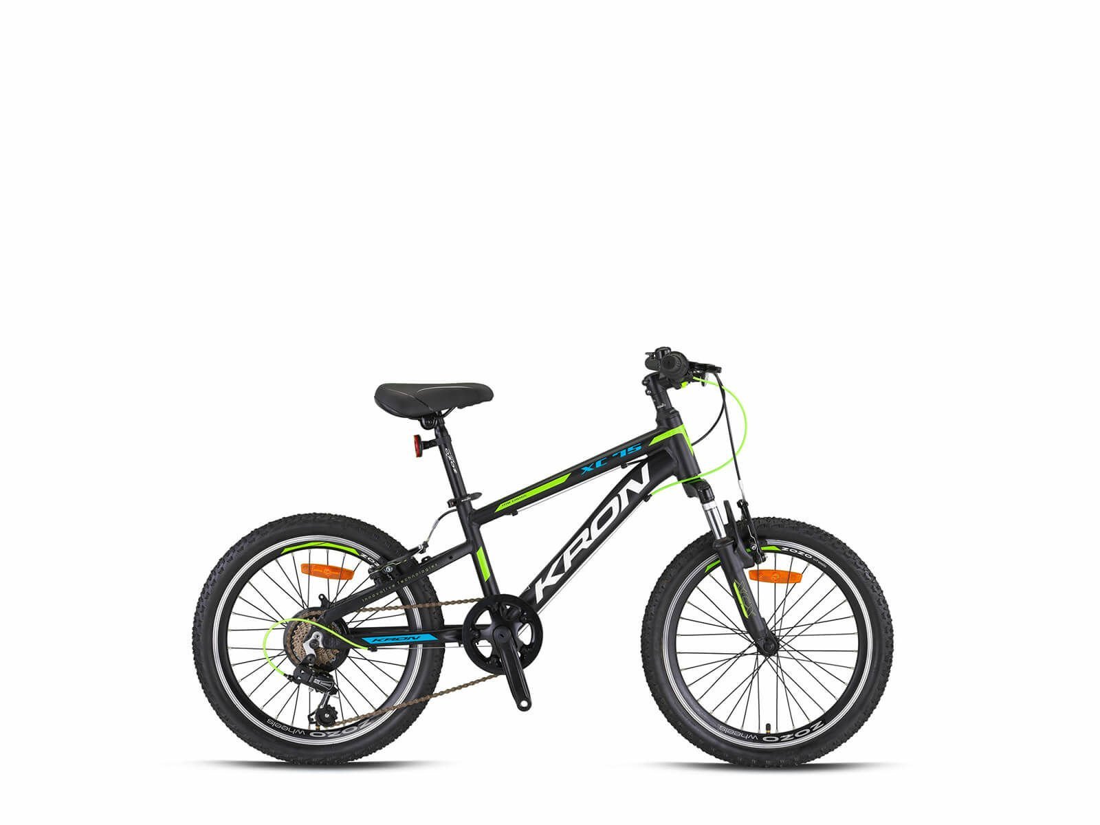 Kron XC 75 - 20'' Çocuk Erkek - V-Fren - 7 Vites - Siyah/Neon