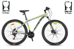 Kron XC75 - 26 Jant  MTB Erkek - 15 ' - V-Fren - 21 Vites - Mat Bej/Neon Sarı