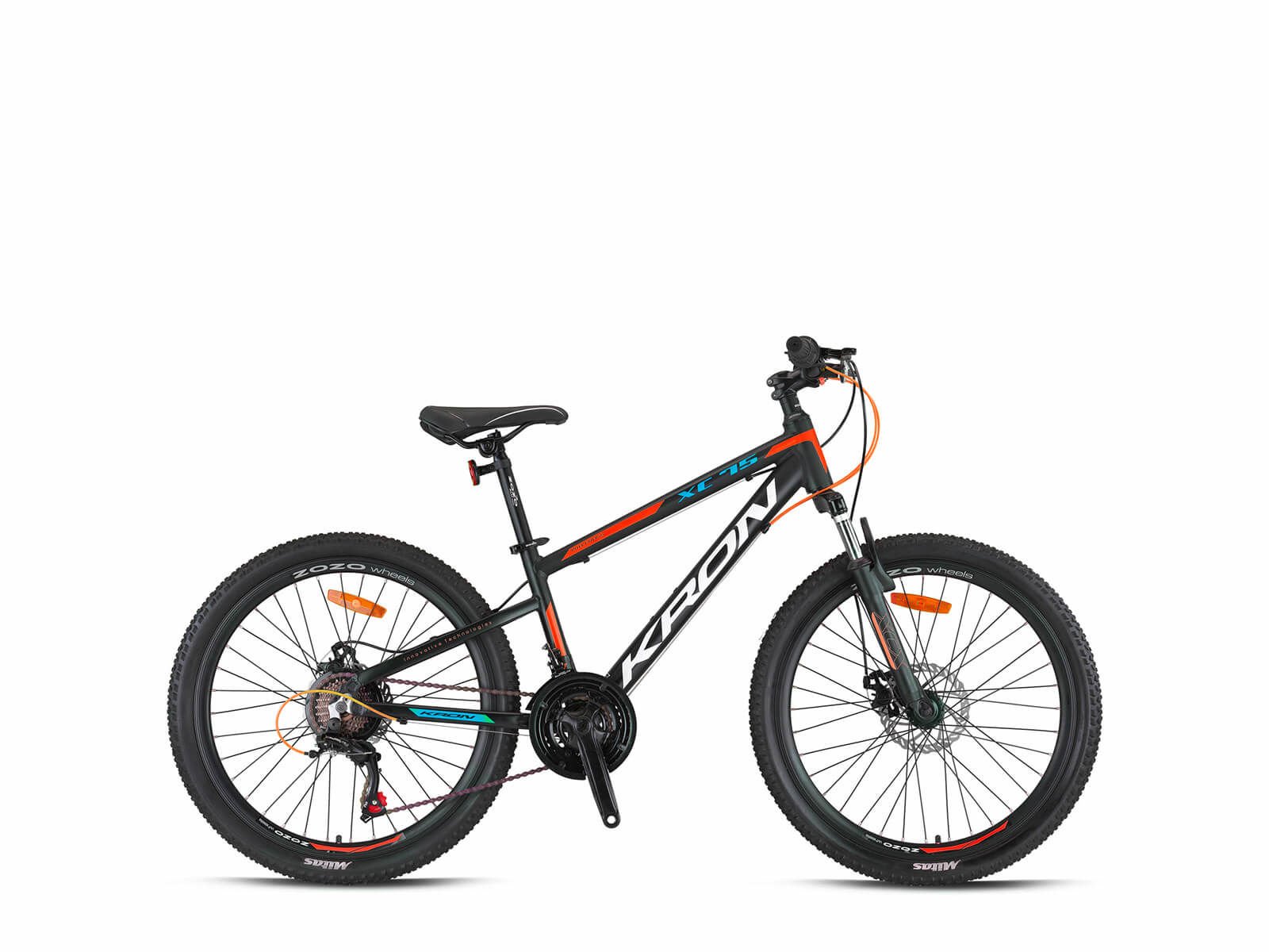 Kron XC 75 - 24'' MTB 13' - 21 Vites - H.DISC - Siyah/Turuncu