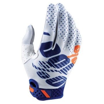 100percent 100% Ridefit Uzun Parmak Eldiven Siyah/Kırmızı/Beyaz - Medium