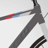 CARRARO SPORTIVE 327 28'' 27-V VB Mat Antrasit Gümüş - Mavi -Kırmızı - 44 Cm