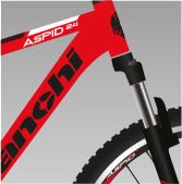 BIANCHI ASPID 24 24'' 21V VB KIRMIZI-SİYAH-BEYAZ-32Cm
