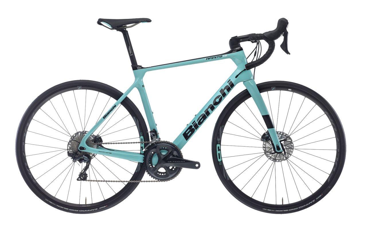 BIANCHI INFINITO XE DISK SHIMANO ULTEGRA 11S CELESTE CK16/BLACK FULL GLOOSY 50 Cm