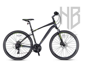 Kron TX150 28'' 24-Vites Trekking Bisiklet - H.Disk Mat Siyah/Neon Sarı/Füme - 18'