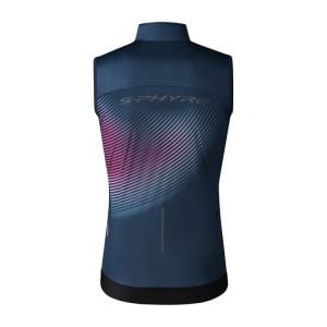 Shimano S-PHYRE Printed Wind Vest Rüzgarlık Yelek Siyah/Yeşil - XLarge
