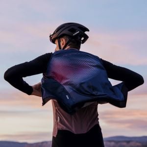 Shimano S-PHYRE Printed Wind Vest Rüzgarlık Yelek Siyah/Yeşil - XLarge
