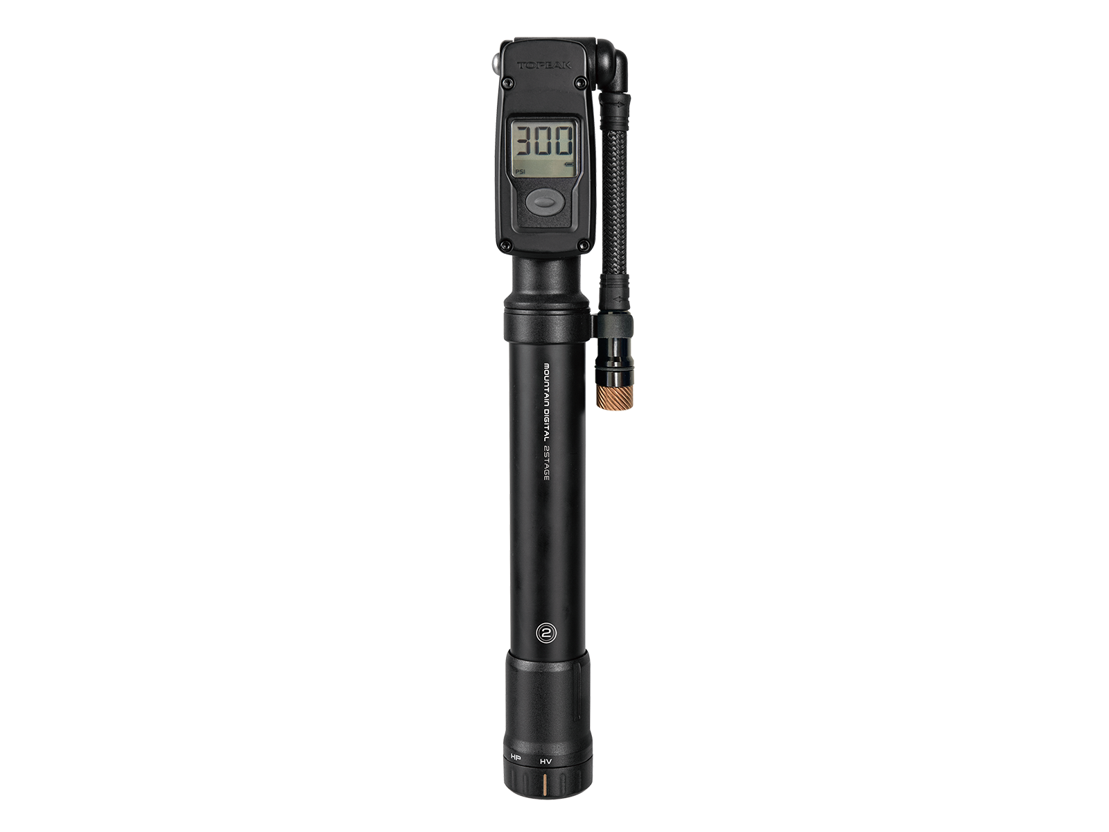 TOPEAK - Mountain2Stage Digital - Amortisör ve Lastik Pompası (300Psi) TMTD-2STG