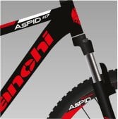 Bianchi Aspid 47 27.5'' 21V HD SİYAH-KIRMIZI-BEYAZ-43Cm
