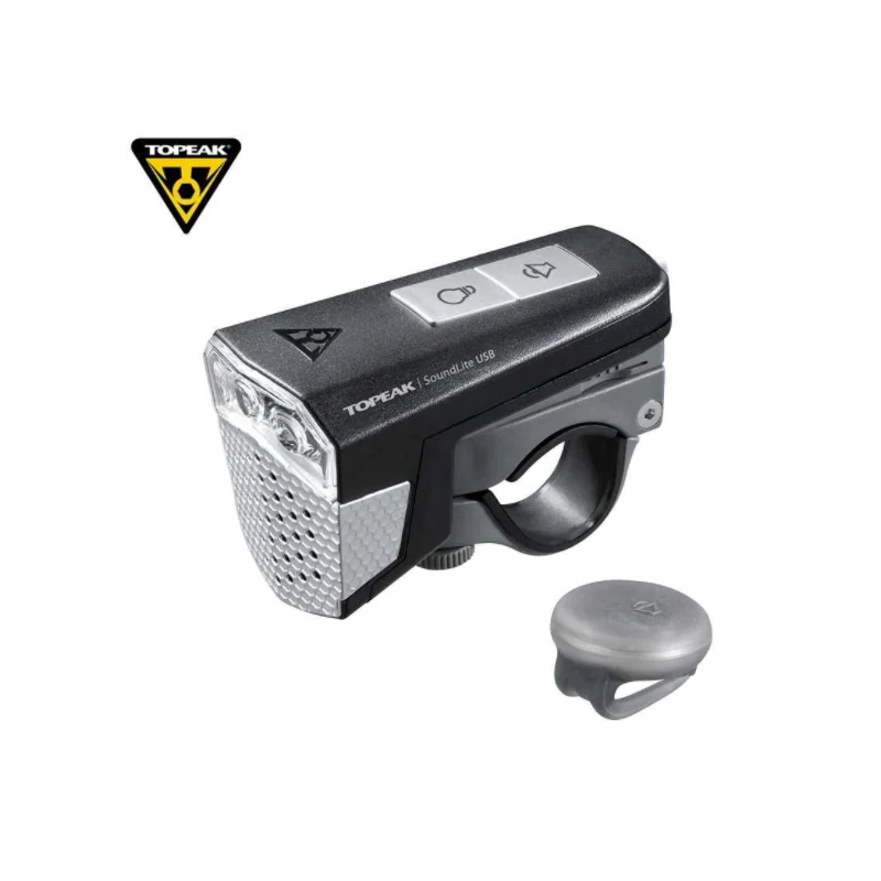TOPEAK - Soundlite USB - Ön Işık ve Korna - Şarjlı - Kablosuz Gidondan Kumandalı - TMS077B