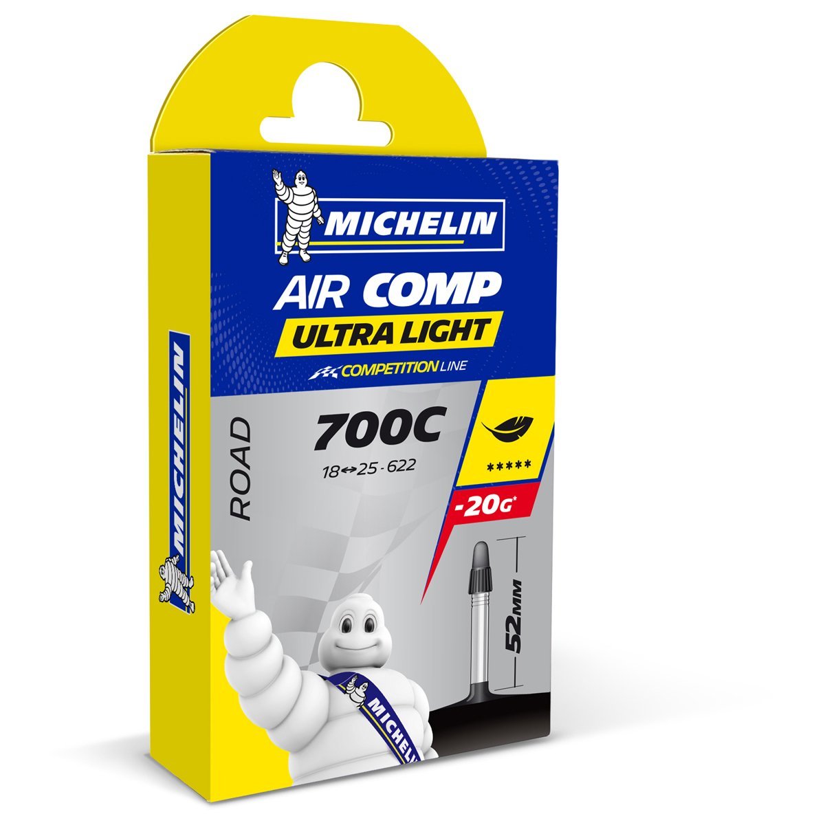Michelin 700x18-25 AirComp Ultralight Presta 52mm İç Lastik