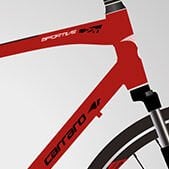 Carraro Sportive 220 28'' 21-V VB MAT KOYU YEŞİL-BEYAZ-YEŞİL-56Cm