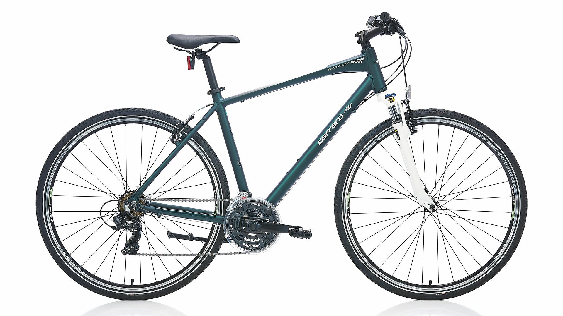 Carraro Sportive 220 28'' 21-V VB MAT KOYU YEŞİL-BEYAZ-YEŞİL-56Cm