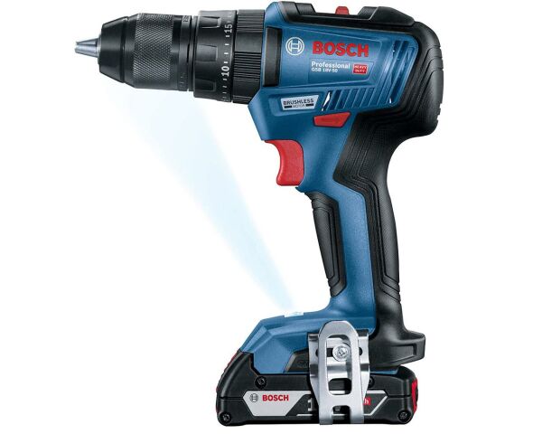 BOSCH GSR 18V-50 Profesyonel Akülü Delme Vidalama 18V 2.0Ah