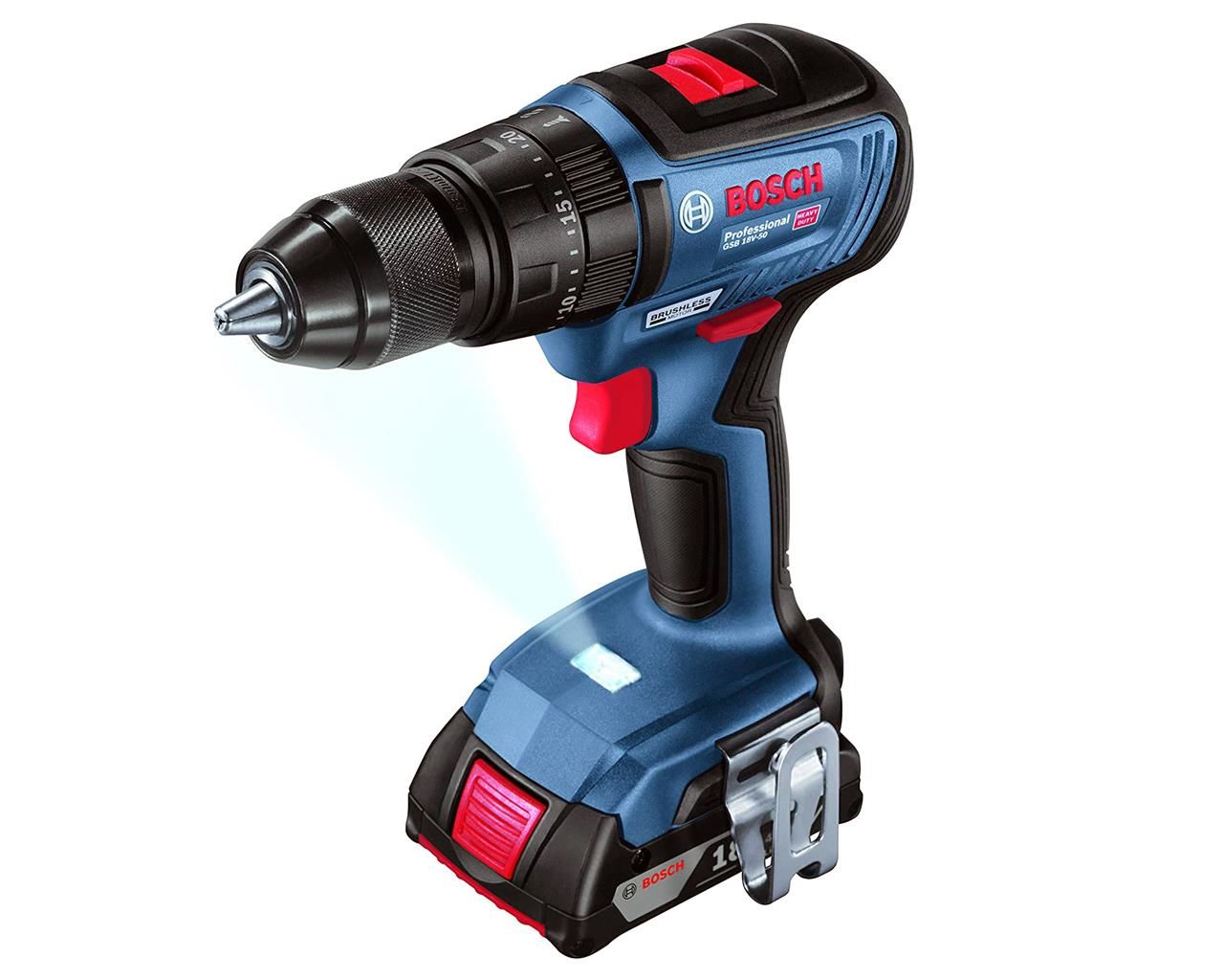 BOSCH GSB 18V-50 Profesyonel Akülü Darbeli Delme Vidalama 18V 2.0Ah