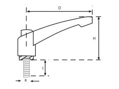 Metal Sustalı Kol Civatalı Çap80 M8x50