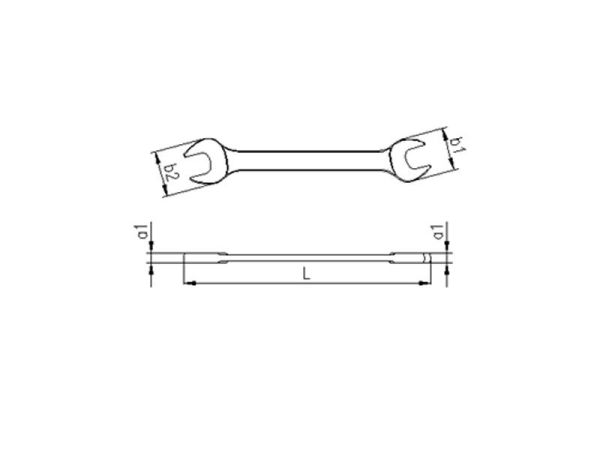 0130 İki Ağız Anahtar Uzun Boy 16x17 mm