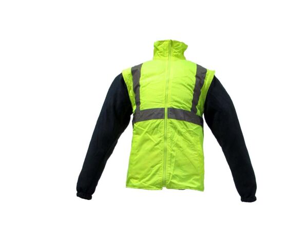 JUNIOR JN1003 Fosforlu Oxford 5+1 İçi Çıkmalı Parka Sarı XXXL beden