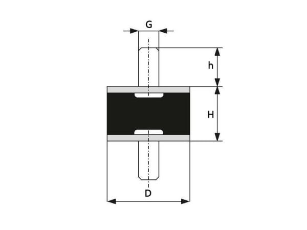 A Tip Lastik Takoz Pullu 130x60