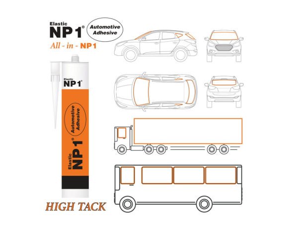 NP1 MS Automotive Poliüretan Kartuş Siyah 290ml