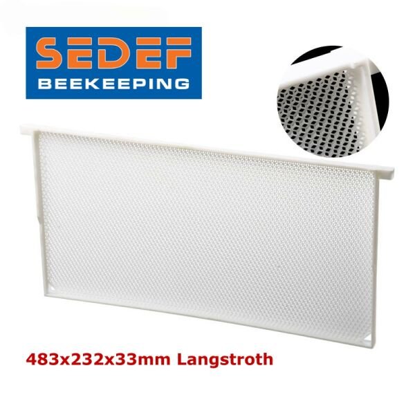 PLASTİK KABARTILMIŞ HAZIR HAVALANDIRMALI PETEK PRATİK ÇERÇEVE LANGSTROTH 483X232MM,  02568