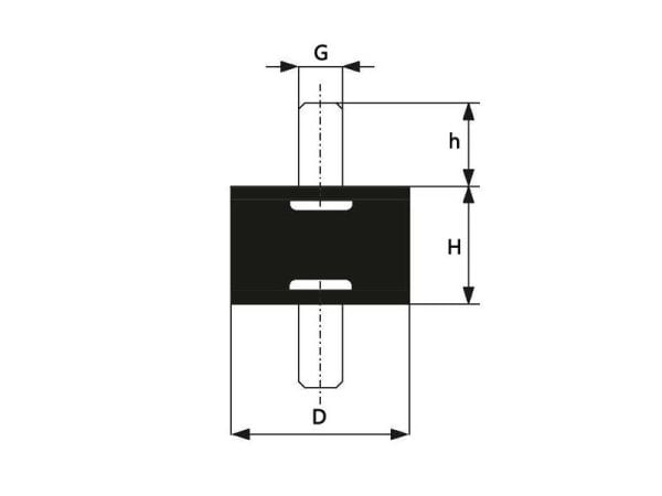 A Tip Lastik Takoz 40x40 Pulsuz