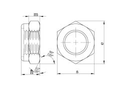 M8 Fiberli Somun DIN 985