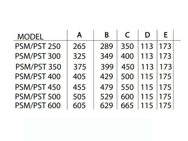 Trifaze Aksiyel Sanayi Aspiratör PST-400