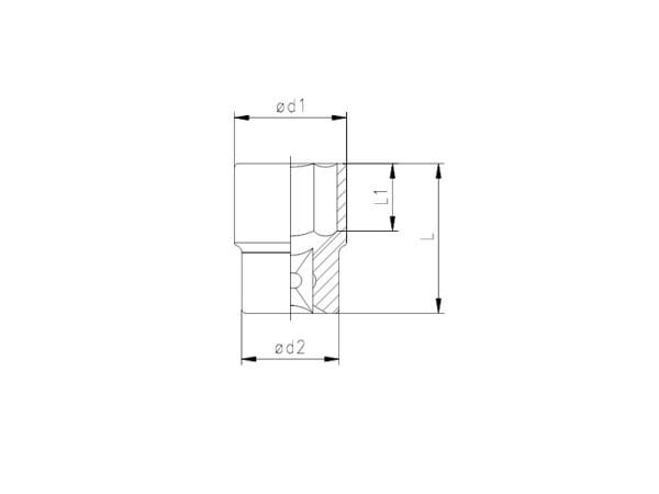 1119 Altı Köşe Lokma Anahtar 3/4'' 41 mm