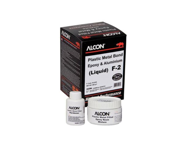 Alcon (F-2) Plastic Metal Epoxy Liquid Alüminyum Bond Putty M-2225 500gr