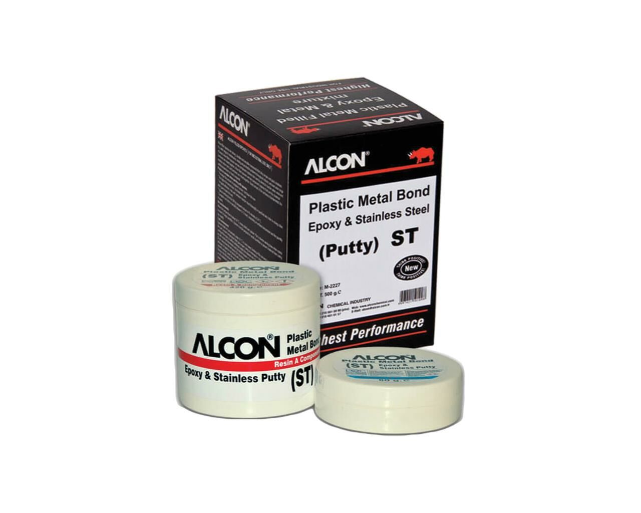 Alcon (ST) Plastic Metal Bond Paslanmaz Çelik Epoksi Macun M-2227 500gr