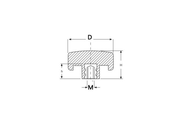 Kelebek Sap Dişi 20x25 mm M6