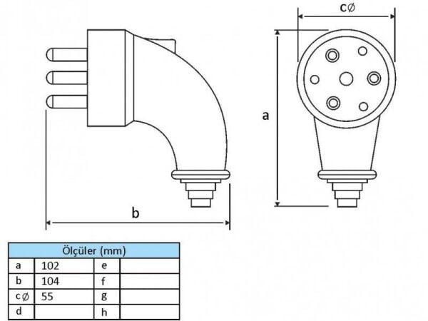 Eğik Fiş BK1-2504-4023 3X25A