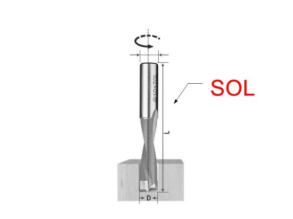 CNC Makine Delici Uç Sol 10 mm