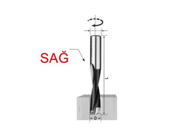 CNC Makine Delici Uç Sağ 5 mm